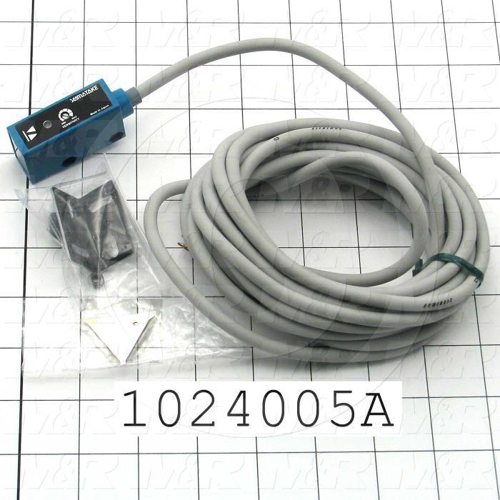 Photoeletric Sensor, 4mm threaded, Retro-reflective, 3m Sensing Range, NPN, 5m Cable