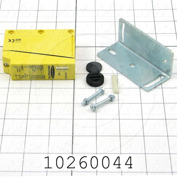 Photoeletric Sensor, Rectangular, Diffuse, 250mm Sensing Range, SPDT Relay, 24-240VAC/12-240VDC