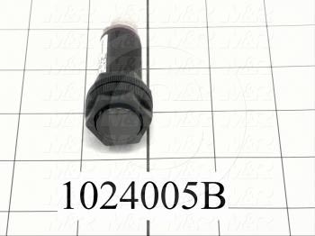 Photoeletric Sensor, Round, Retro-reflective, Light On, NPN, 10-30VDC