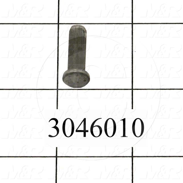 Pin, Clevis Pin, 0.25 in. Diameter, 0.766" Overall Length, Steel Material