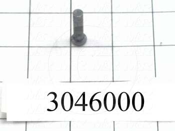 Pin, Clevis Pin, ANSI, 0.25 in. Diameter, 1.118" Overall Length, Steel Material, Note : Effective Length Under the Head : 0.75", Retaining Ring Part No. 3046000A