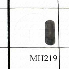 Pin, Dowel Pin, 0.203" Diameter, 0.50 in. Overall Length, Steel Drill Rod Material, Plain Finish