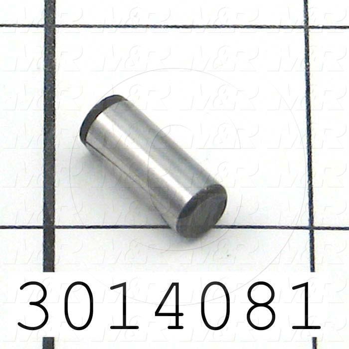 Pin, Dowel Pin, ANSI, 0.25 in. Diameter, 0.625" Overall Length, Alloy Steel Material