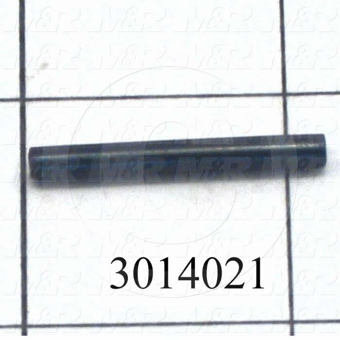 Pin, Spring Pin Slotted, ANSI, 0.13 in. Diameter, 1.13" Overall Length, Steel Material