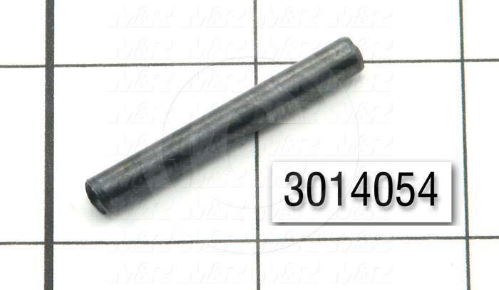 Pin, Spring Pin Slotted, ANSI, 0.19 in. Diameter, 1.50 in. Overall Length, Spring-Tempered Steel Material