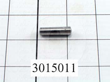 Pin, Standard Taper Pin, ANSI, 1.00" Overall Length, Steel Material, Note : Large End Diameter  0.094" (#5/0)