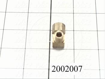 Pipe Fittings & Connectors, 90 deg Elbow Type, Brass Material, A x B 1/4" - 1/8"