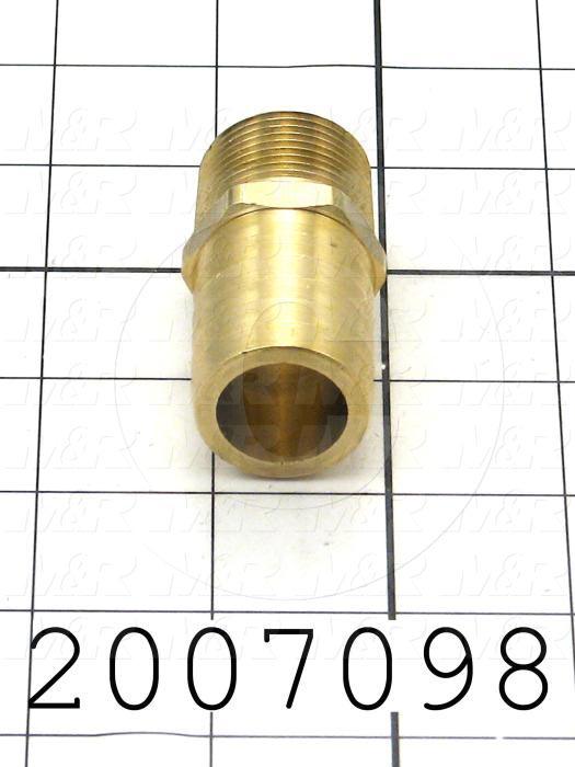 Pipe Fittings & Connectors, Adapter Thread - Pipe Type, Brass Material, A x B 3/4" ID x 3/4" NPT