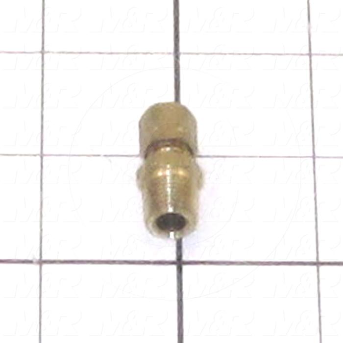 Pipe Fittings & Connectors, Adapter Type, Brass Material, A x B 1/8" OD x 1/8" NPT