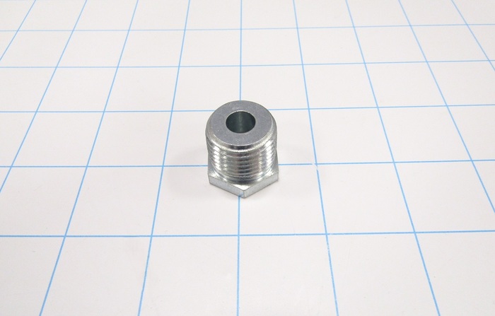 Pipe Fittings & Connectors, Bushing Type, Zink Plated Steel Material, 1/2" NPT x 1/8" NPT Male x Female