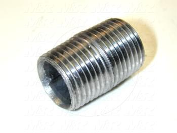 Pipe Fittings & Connectors, Coupling Type, Black Steel Material, A x B 1/2" NPT x 1/2" NPT