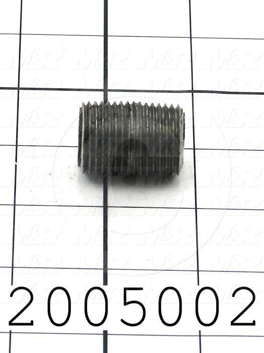 Pipe Fittings & Connectors, Coupling Type, Black Steel Material, A x B 1/2" NPT x 1/2" NPT