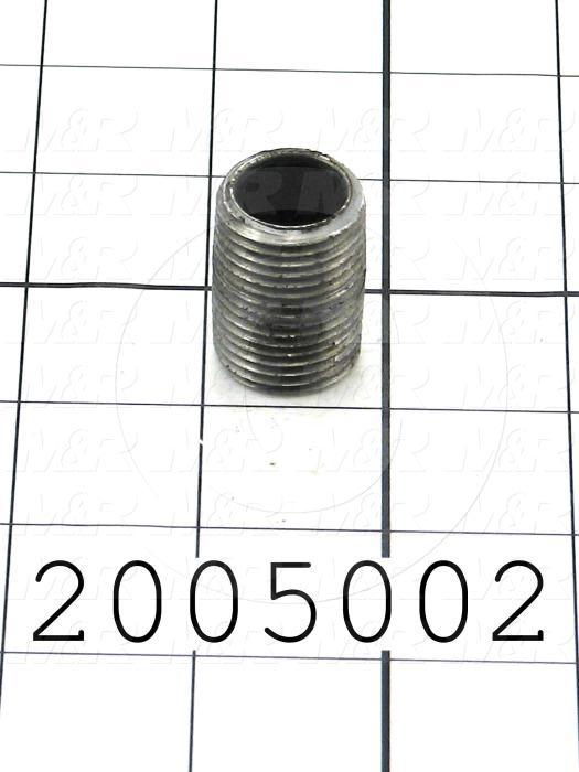 Pipe Fittings & Connectors, Coupling Type, Black Steel Material, A x B 1/2" NPT x 1/2" NPT