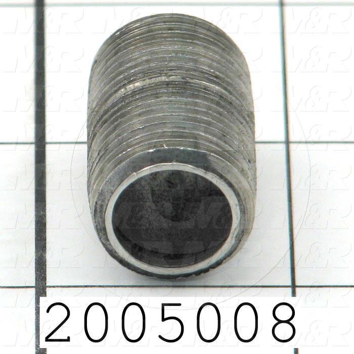 Pipe Fittings & Connectors, Coupling Type, Black Steel Material, A x B 3/8" NPT x 3/8" NPT