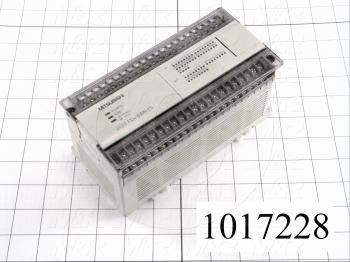 PLC, FX0N, 60 I/O, 36 Inputs, 24VDC Sink/Source, 24 Outputs, Relay