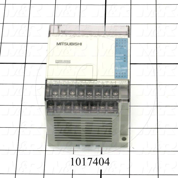 PLC, FX1S, 20 I/O, 12 Inputs, 8 Outputs, Relay
