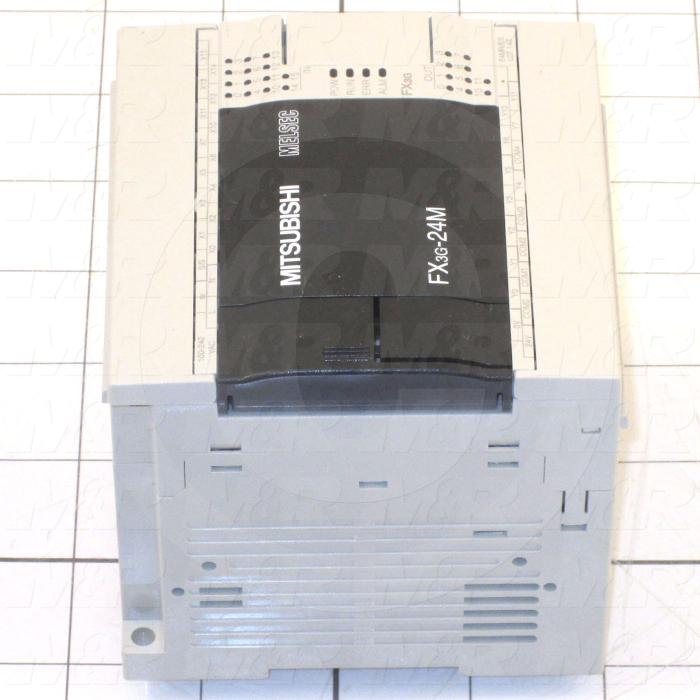 PLC, FX3G, 24 I/O, 10 Inputs, 14 Outputs, Relay, 32K, 100-240VAC