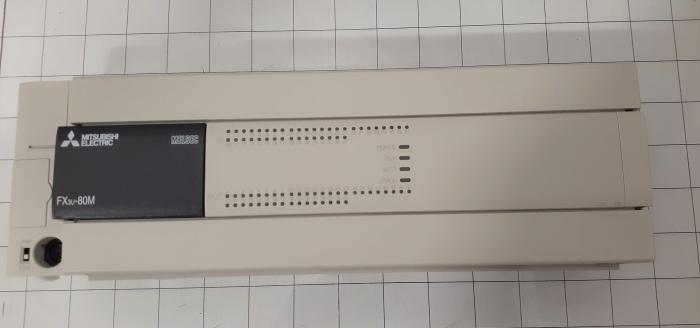 PLC, FX3U, 80 I/O, 40 Inputs, DC, 40 Outputs, Relay, 100-240VAC