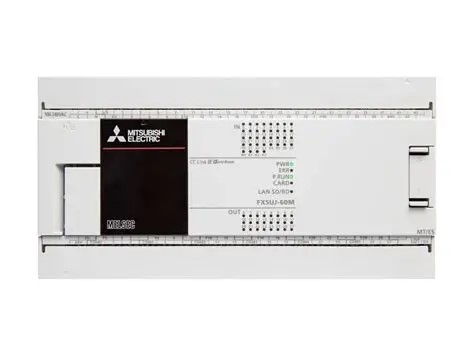 PLC, FX5U, 60 I/O, 36 Inputs, 24VDC Sink/Source, 24 Outputs, Transistor NPN