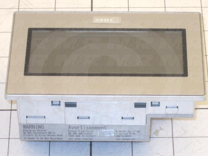 PLC/HMI Controller, 3.8", Touch Screen, 240x100 Pixel, TFT LCD, 24VDC, 8 Inputs, 4 Relay Output(s), 0 to 50 C, USB, Mini USB, With Clock