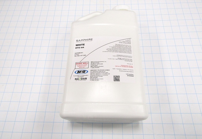 Polaris - Direct to Garment (DTG), M&R Brand, 5 Liters Size, Polaris Sapphire White Ink (Qty 2 per Box)