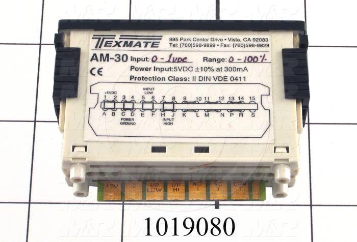 Power Meter, Green, Vertical 0-100%, 0-1VDC Input