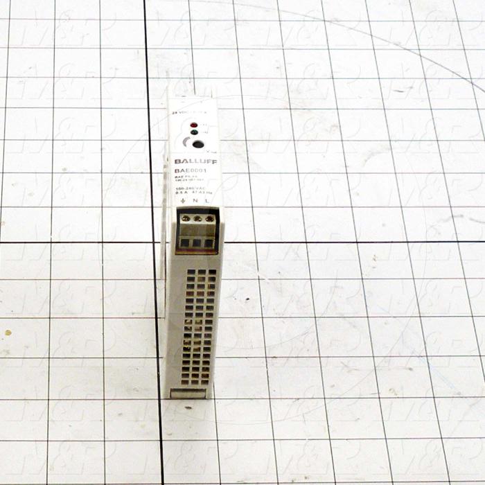 Power Supply, 100-240VAC Input Voltage, 0.17A Input Current, 7.5W, 24VDC Output Voltage, 0.3A Output Current