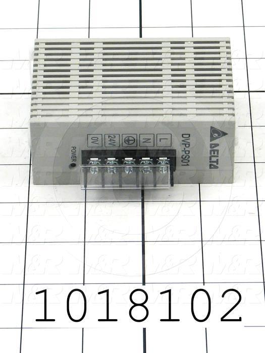Power Supply, 100-240VAC Input Voltage, 24W, 24VDC Output Voltage, 1A Output Current