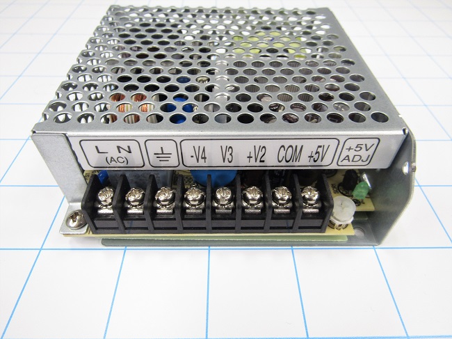 Power Supply, 85-264VAC Input Voltage, 1.3A Input Current, 5V, 15V Output Voltage, 5A, 1A Output Current