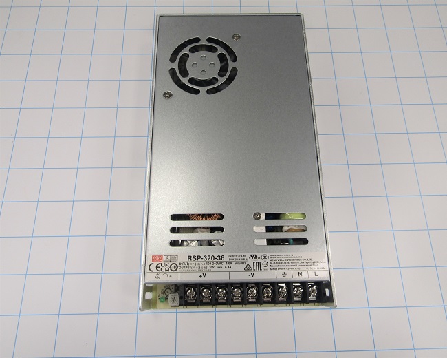 Power Supply, 85-264VAC Input Voltage, 4A Input Current, 36V Output Voltage, 8.9A Output Current