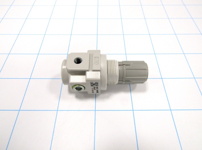 Pressure Regulator, 100 Psi Max. Pressure, M5 Port In, Panel Mounting, M5 Port Out