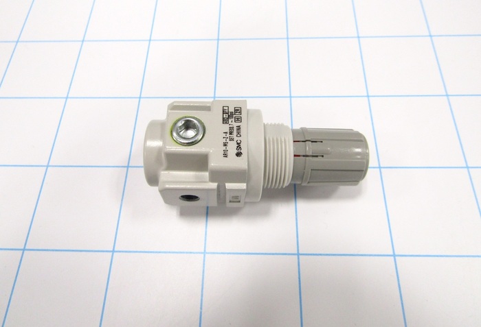 Pressure Regulator, 100 Psi Max. Pressure, M5 Port In, Panel Mounting, M5 Port Out