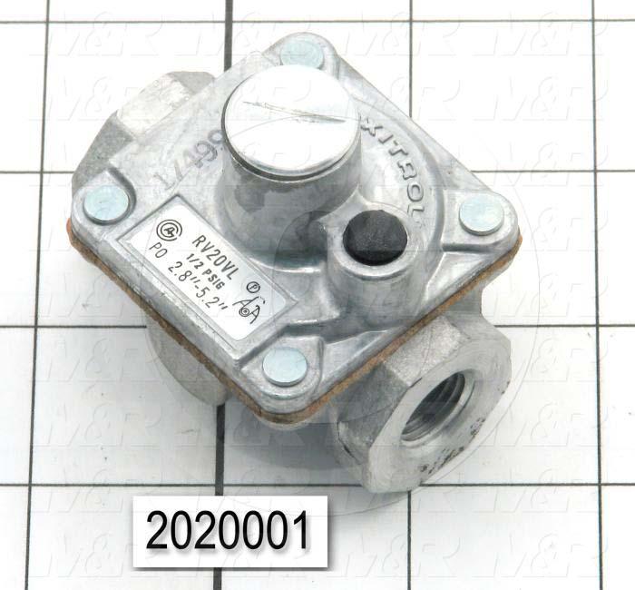 Pressure Regulators/Switches, Thread Size 1/4" NPT, Max. Pressure 0.5 Psi, Pressure Range 2.8-5.2"wc