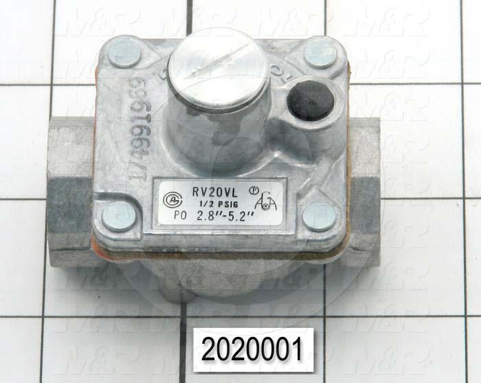 Pressure Regulators/Switches, Thread Size 1/4" NPT, Max. Pressure 0.5 Psi, Pressure Range 2.8-5.2"wc