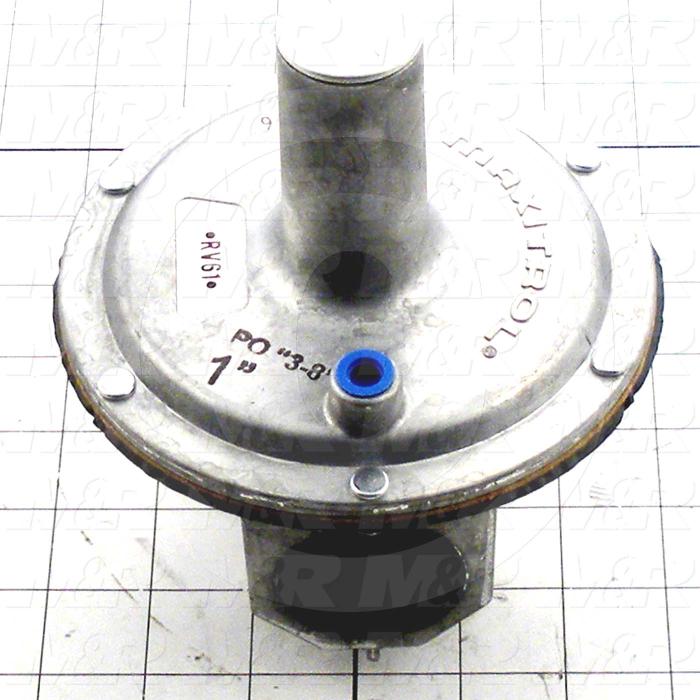 Pressure Regulators/Switches, Thread Size 1" NPT, Max. Pressure 1.0 Psi, Pressure Range 3-6"wc