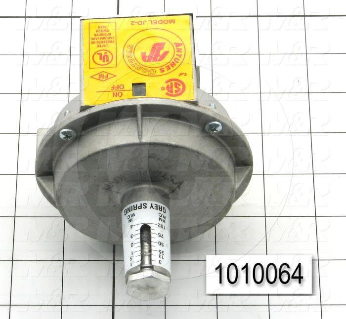 Pressure Switch, 0.1" WC Minimum Pressure, 4" WC Maximum Pressure