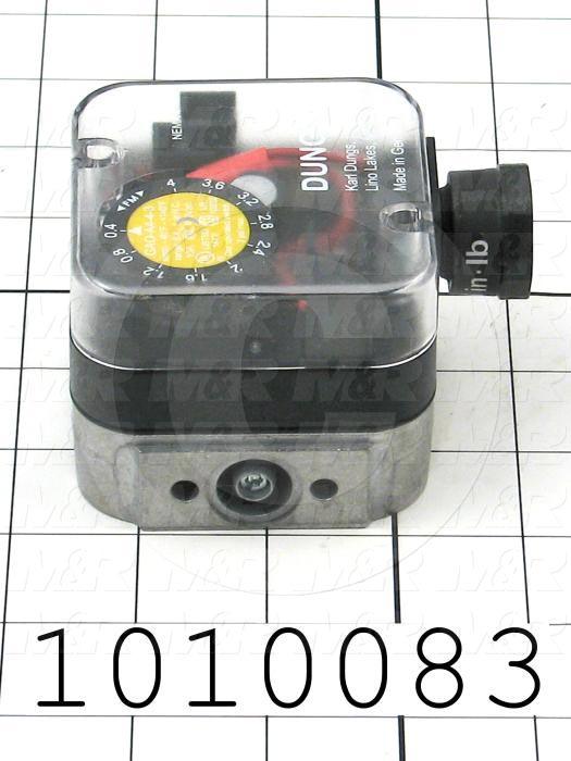 Pressure Switch, 0.4" WC Minimum Pressure, 4" WC Maximum Pressure