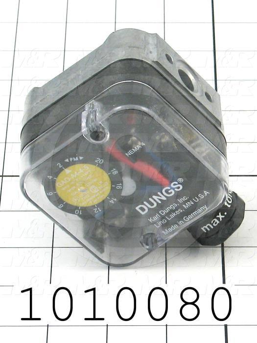 Pressure Switch, 2" WC Minimum Pressure, 20" WC Maximum Pressure