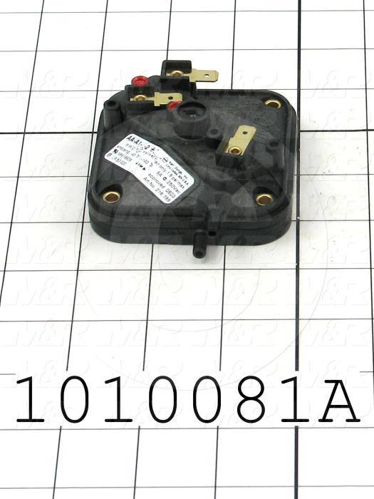 Pressure Switch, Combination High and Low Gas, 0.16" WC Minimum Pressure, 1.2" WC Maximum Pressure
