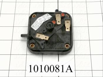 Pressure Switch, Combination High and Low Gas, 0.16" WC Minimum Pressure, 1.2" WC Maximum Pressure