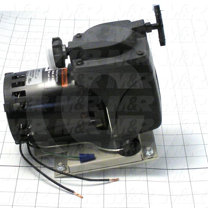 Pump, Type: Electromechanical, Max. Vacuum: 24"Hg, Note: This Is A Vacuum Pump Assembly