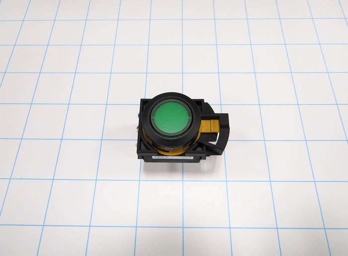 Pushbutton Switch, Green, 24VDC