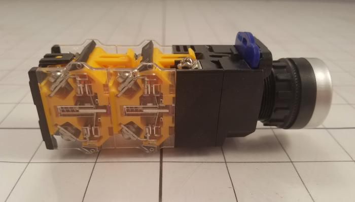 Pushbutton Switch, ILLUMINATED PUSHBUTTON, Blue, 2NO