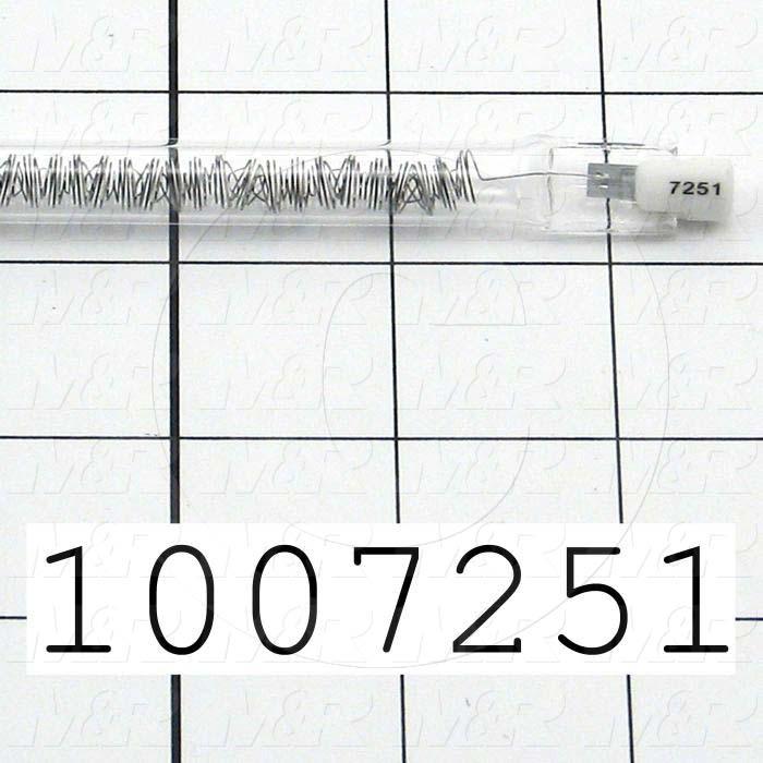 Quartz, Curing Length 18", 415VAC, 1500W, Filament Length 17.25", Total Length 20.25", Instant On