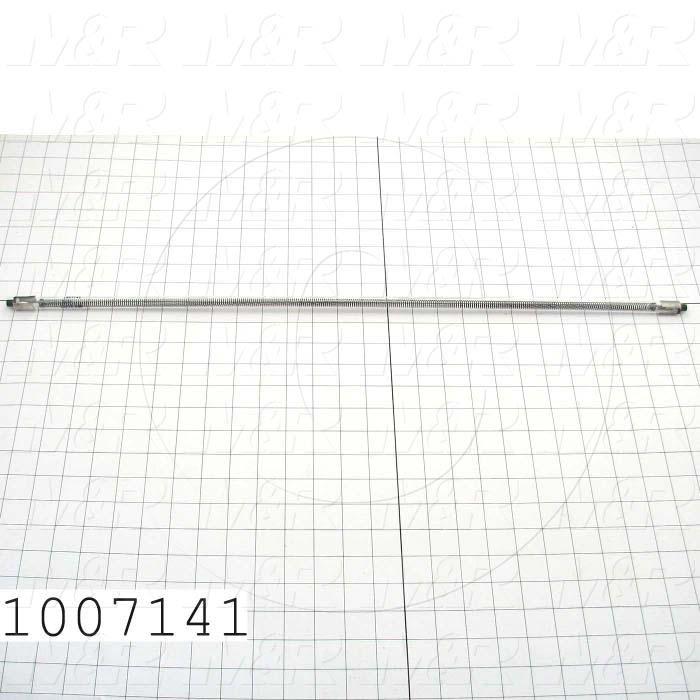 Quartz, Curing Length 24", 208VAC, 1593W, Filament Length 24.25", Total Length 27.25", Marked Black