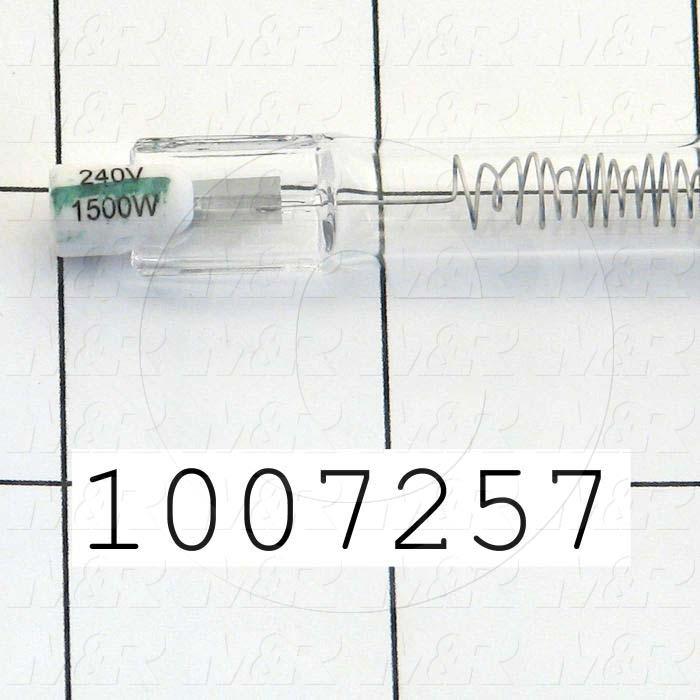 Quartz, Curing Length 24", 240VAC, 1500W, Filament Length 24.25", Total Length 27.25", Instant On