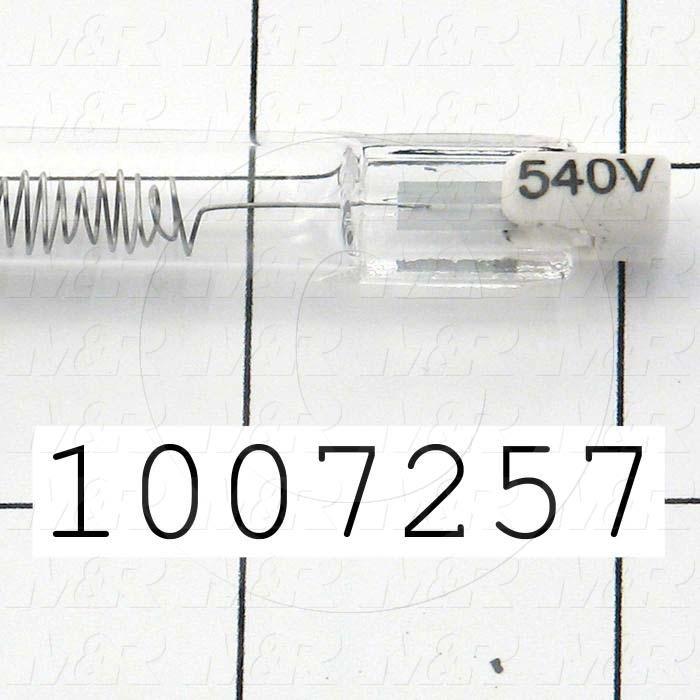 Quartz, Curing Length 24", 240VAC, 1500W, Filament Length 24.25", Total Length 27.25", Instant On