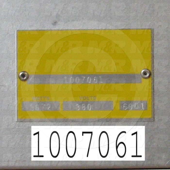 Radiant Panel, Dimension 12"x36", 3672W, Voltage 380VAC, 1-3 Phase