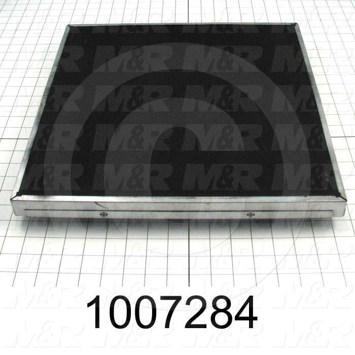 Radiant Panel, Dimension 16"x16", 1280W, Voltage 208VAC, 1-3 Phase