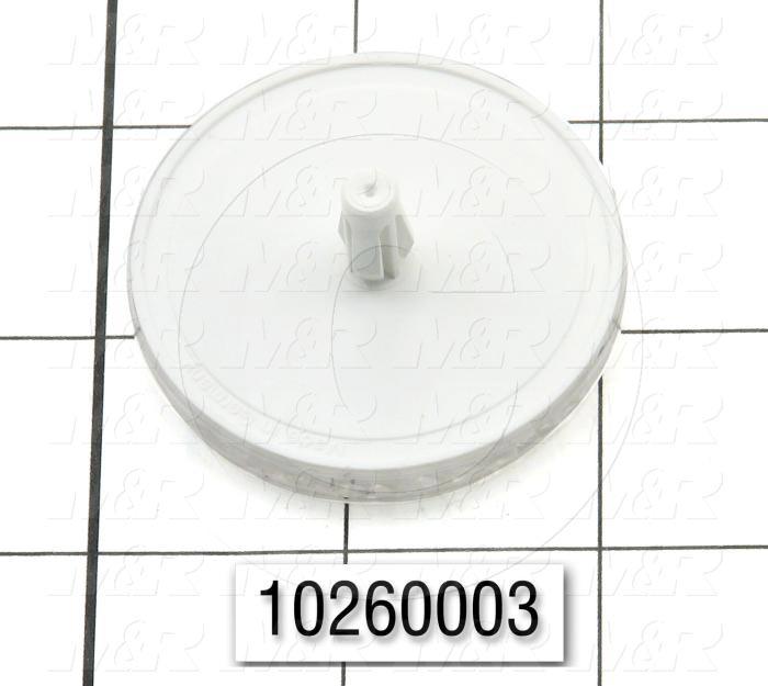 Reflector, For Photo Eye Sensors, Round, 2" Diameter, With Center Hole